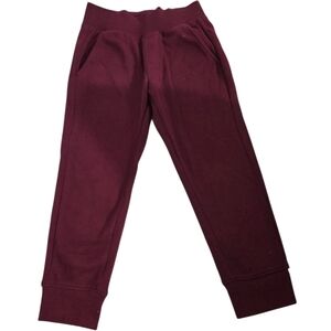 Kids Burgundy Jogger Pants